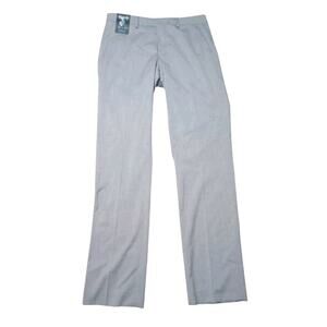 Murano Men's ALEX Dress Pants 32x34 New Slim Fit Slacks Stretch Gray‎ Flat Front